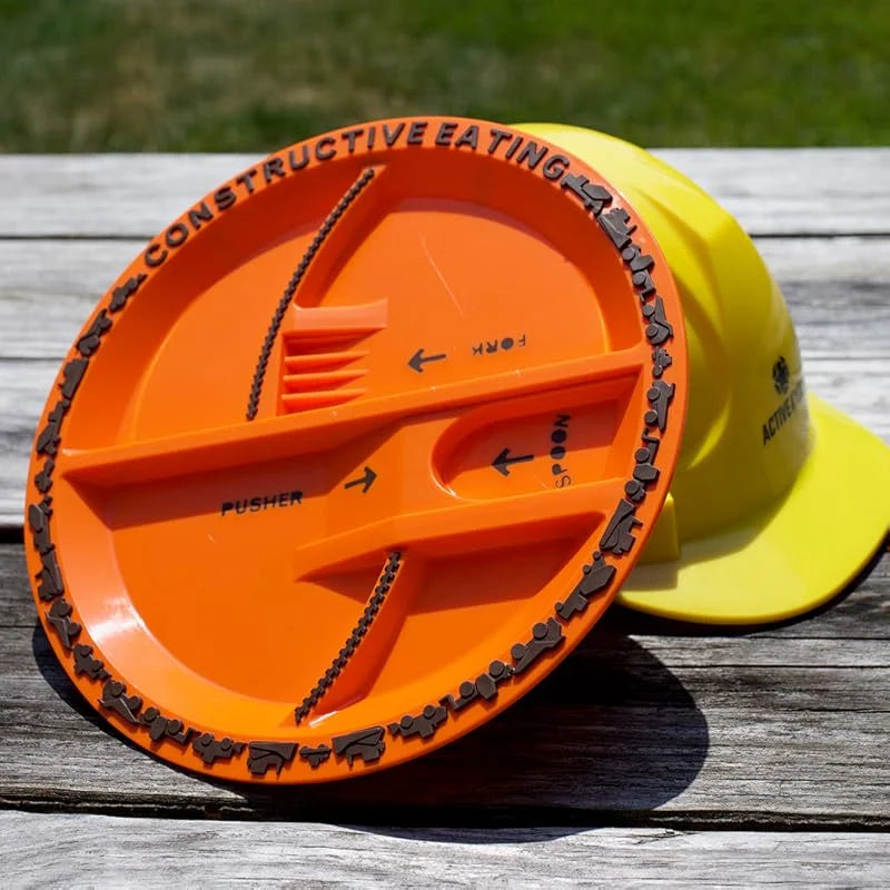 Construction Plate Playful Platters