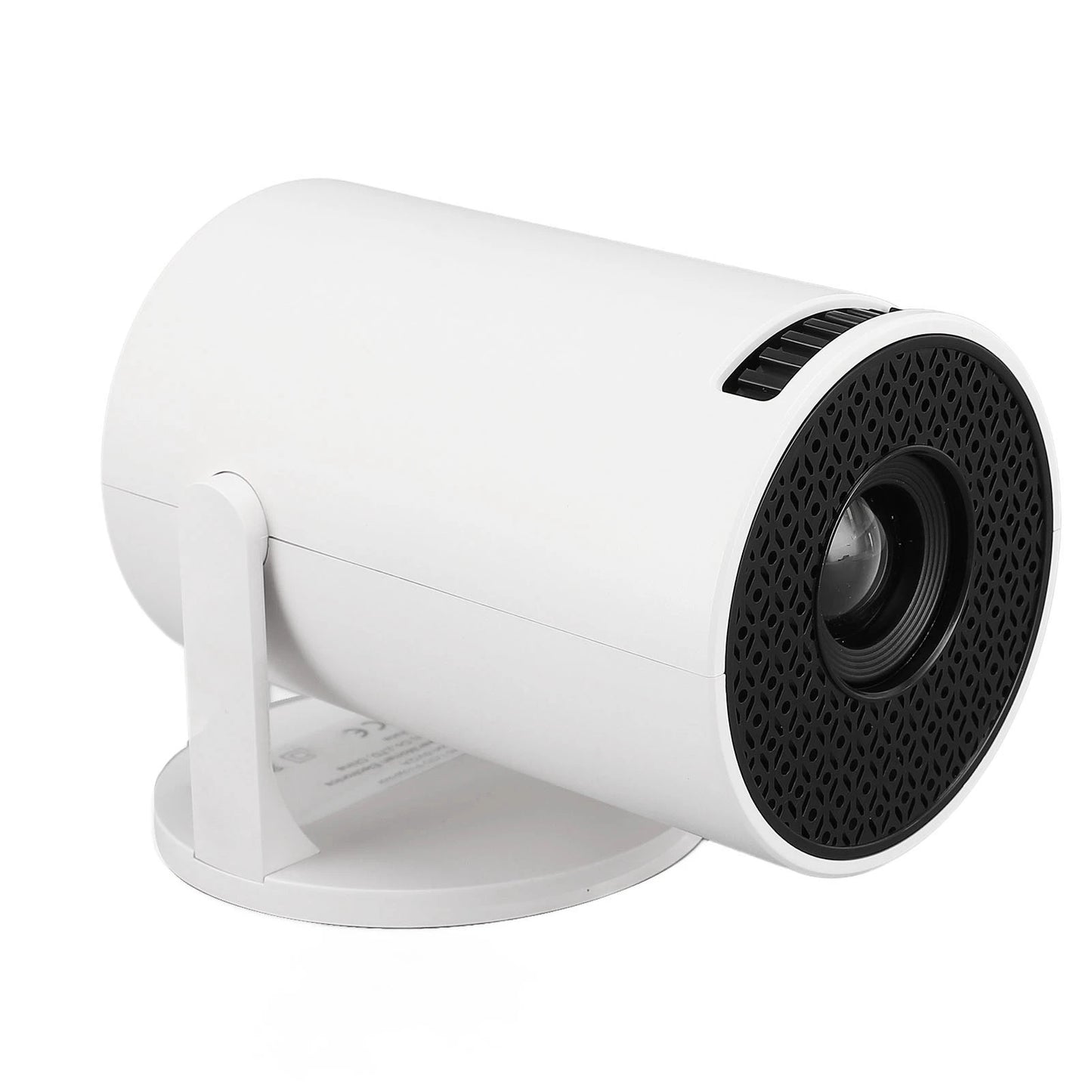 Small Projector White Wireless Fidelity 270° Adjustable LED 1080P Portable Movie Projector for Android Phone USB TV Stick Laptop