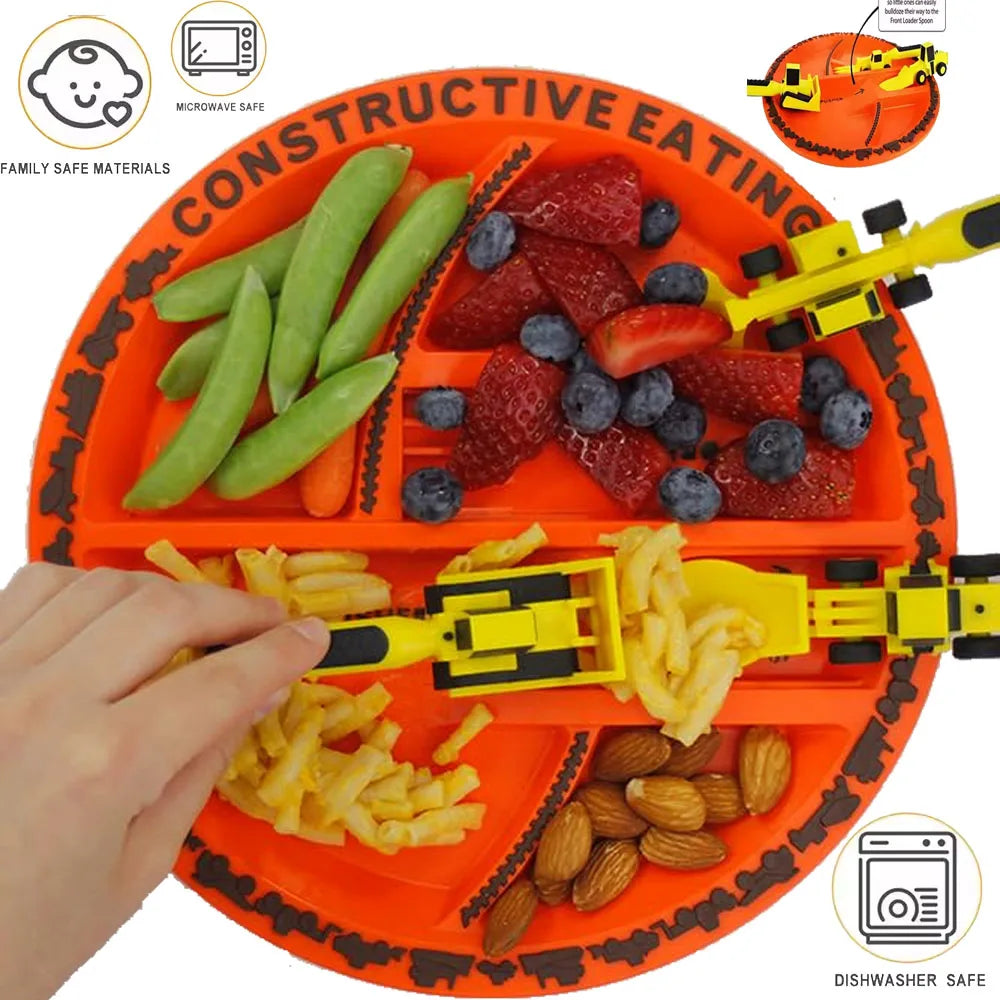 Construction Plate Playful Platters