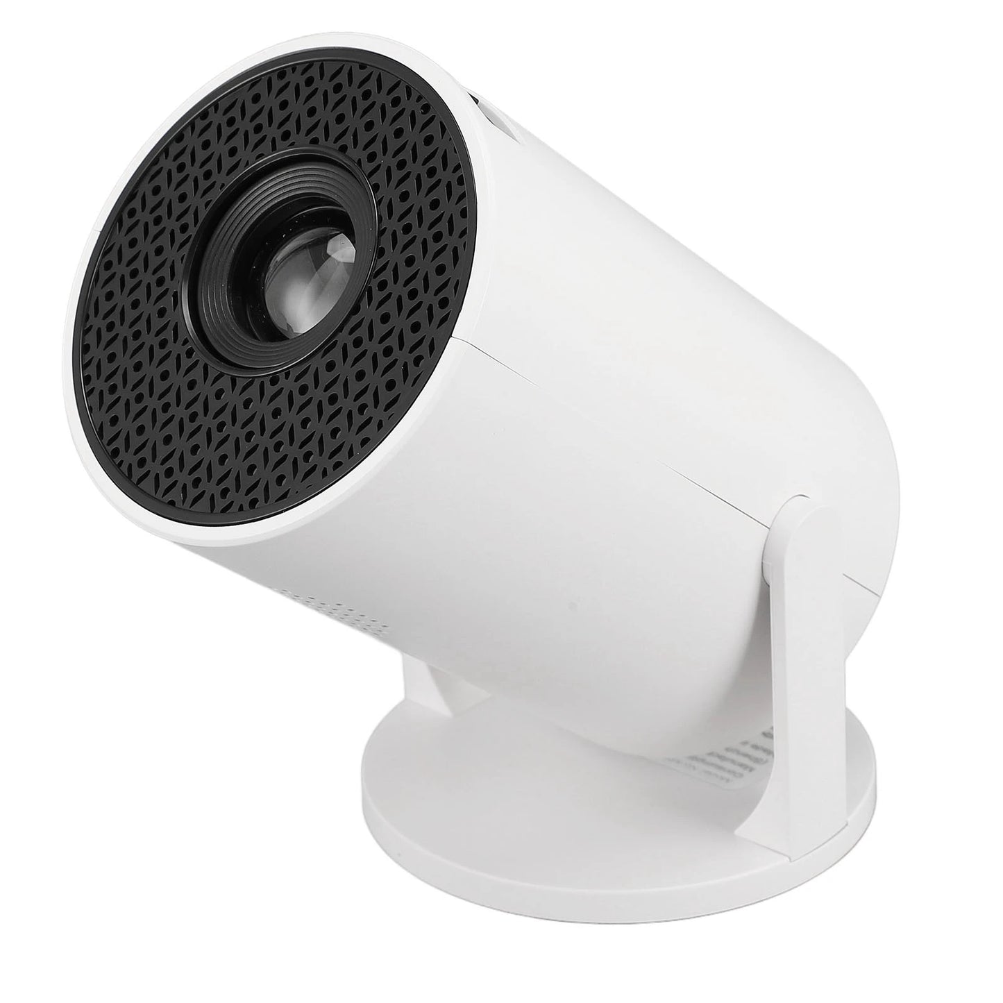 Small Projector White Wireless Fidelity 270° Adjustable LED 1080P Portable Movie Projector for Android Phone USB TV Stick Laptop