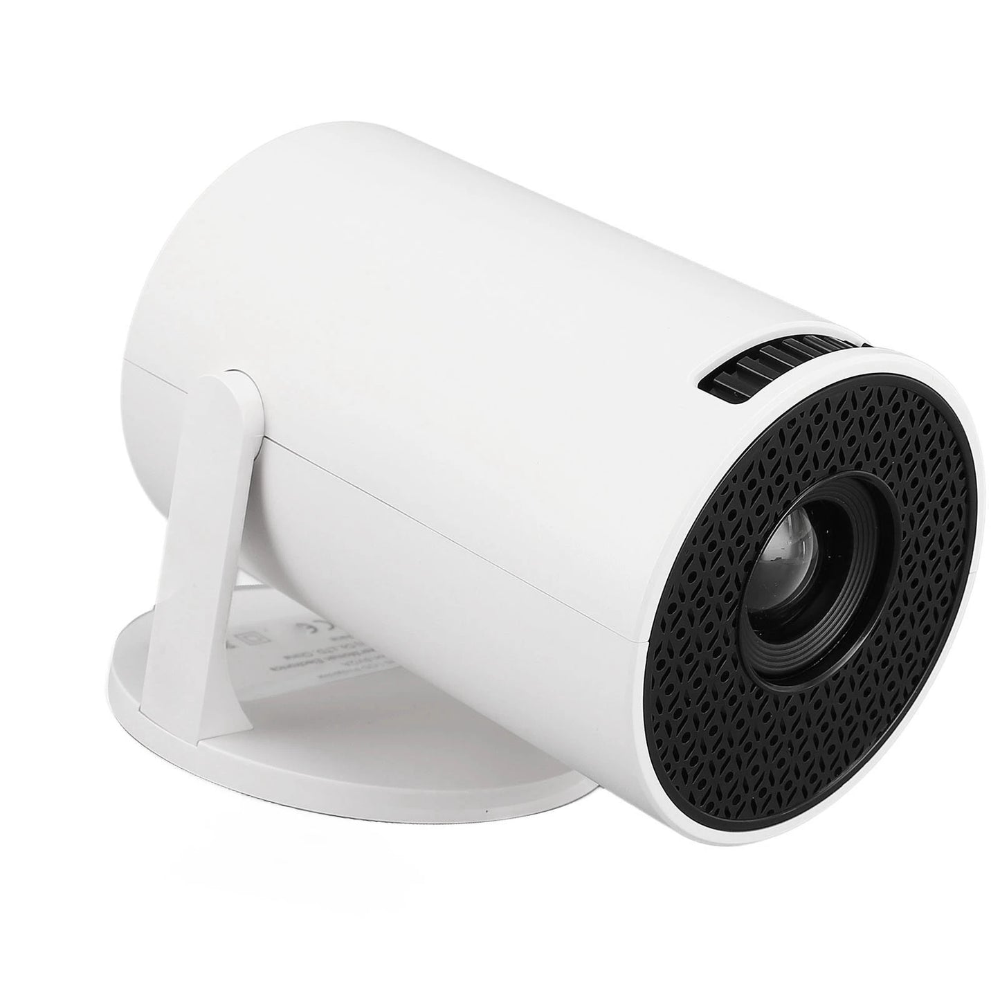 Small Projector White Wireless Fidelity 270° Adjustable LED 1080P Portable Movie Projector for Android Phone USB TV Stick Laptop