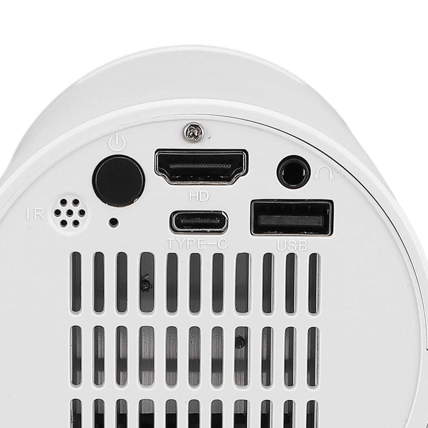 Small Projector White Wireless Fidelity 270° Adjustable LED 1080P Portable Movie Projector for Android Phone USB TV Stick Laptop